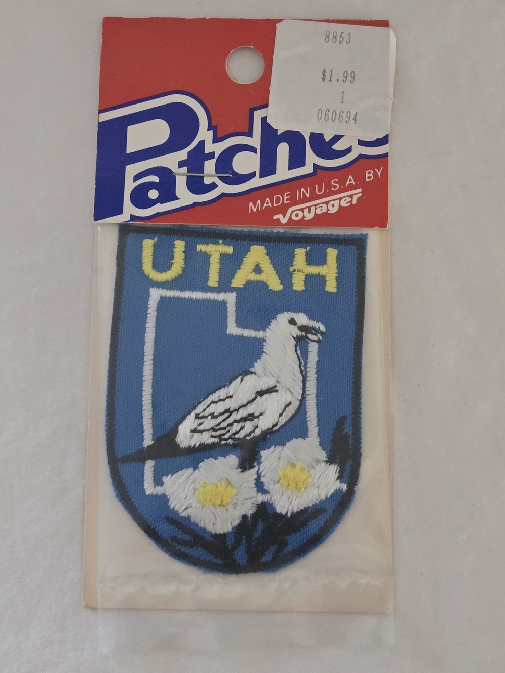 Vintage Utah Blue Embroidered Patch